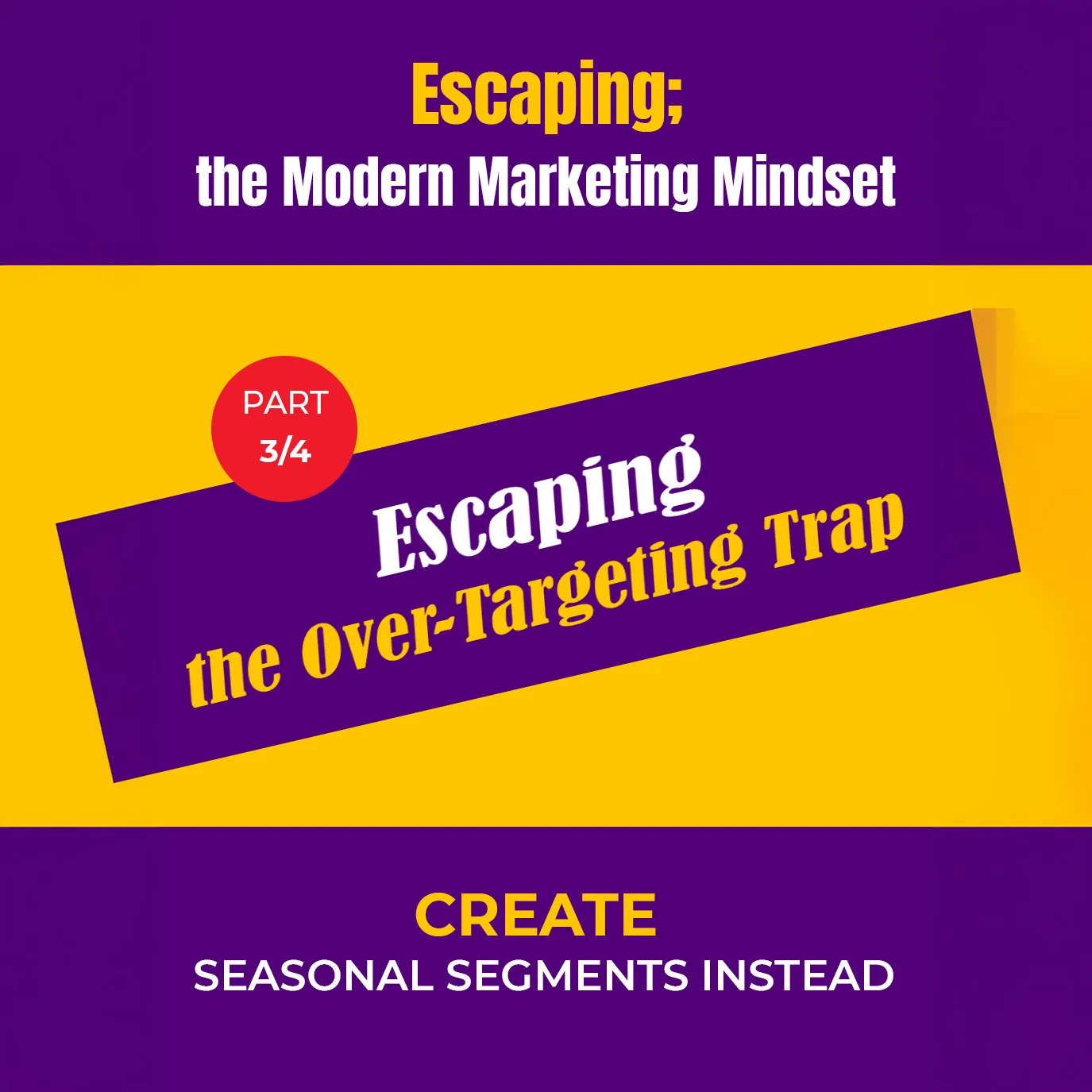غلاف كتاب Escaping the Over-Targeting Trap: Create Seasonal Strategies — د. مصطفى نوارج