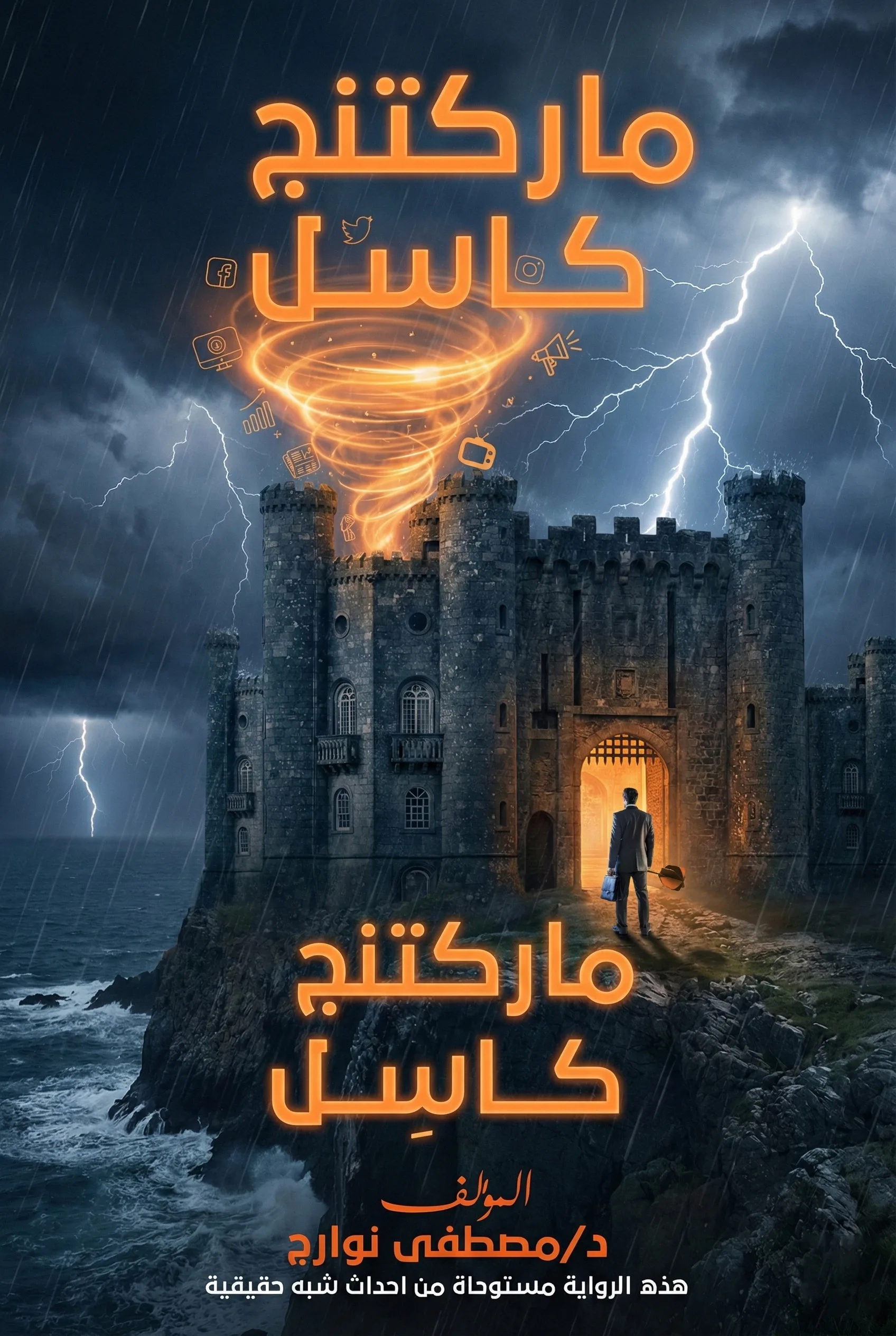 غلاف كتاب رواية ماركتنج كاسل — د. مصطفى نوارج