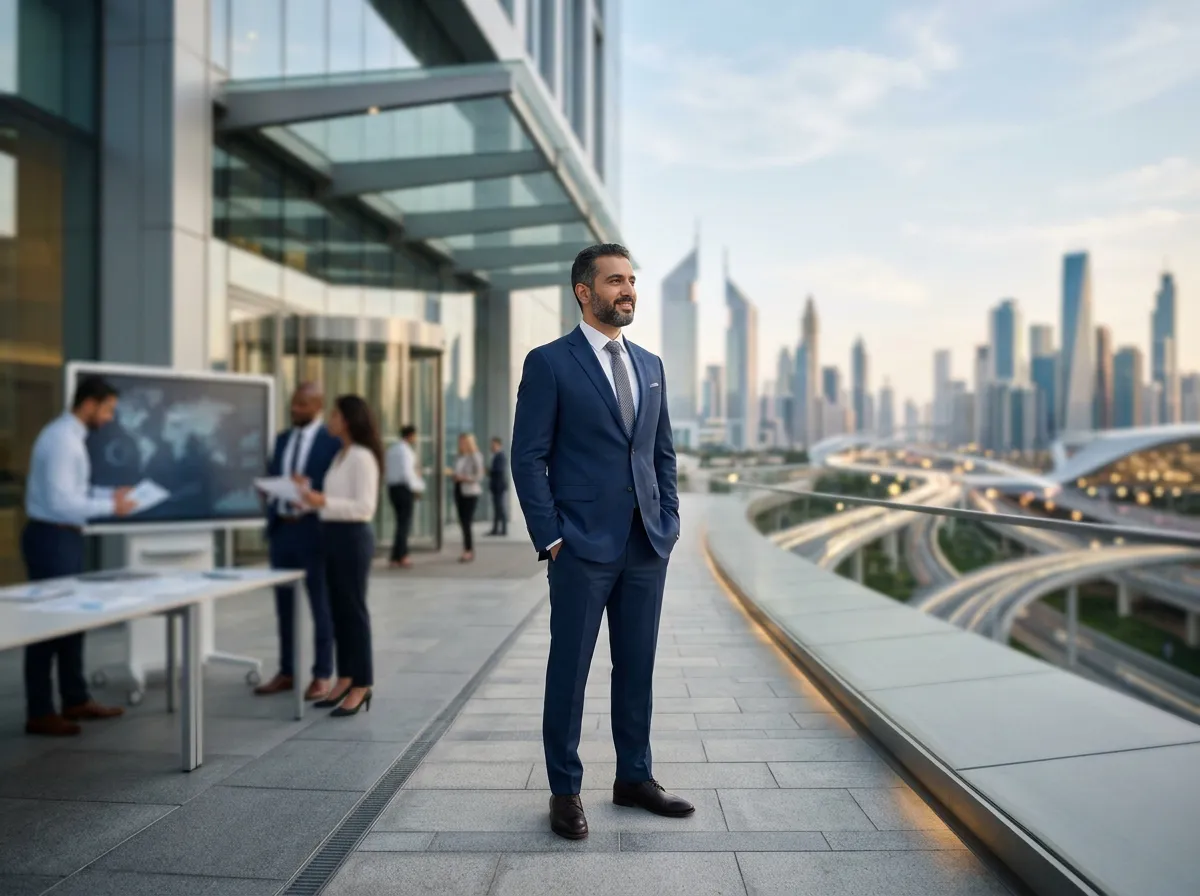 رائد أعمال يخطط لدخول سوق جديد بثقة
